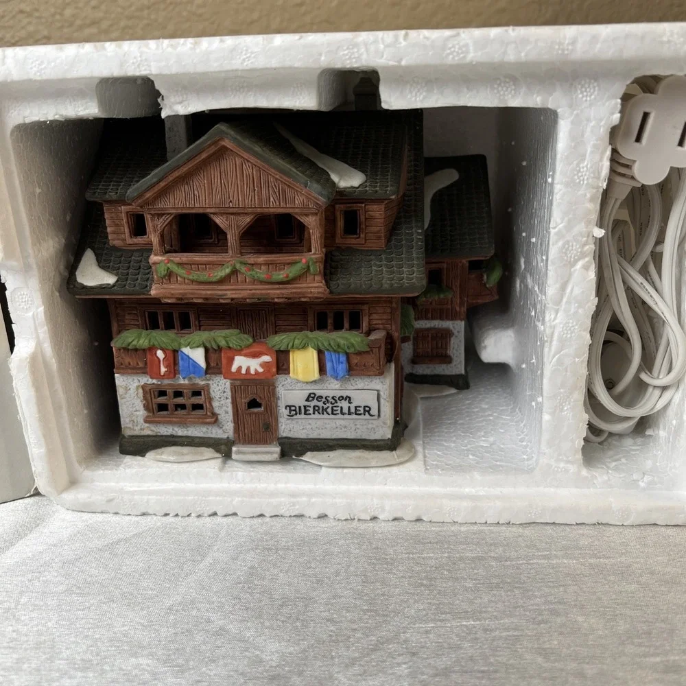 Vintage 1986 Dept 56 Alpine Village Besson Bierkeller #65404 Retired Beer Cellar